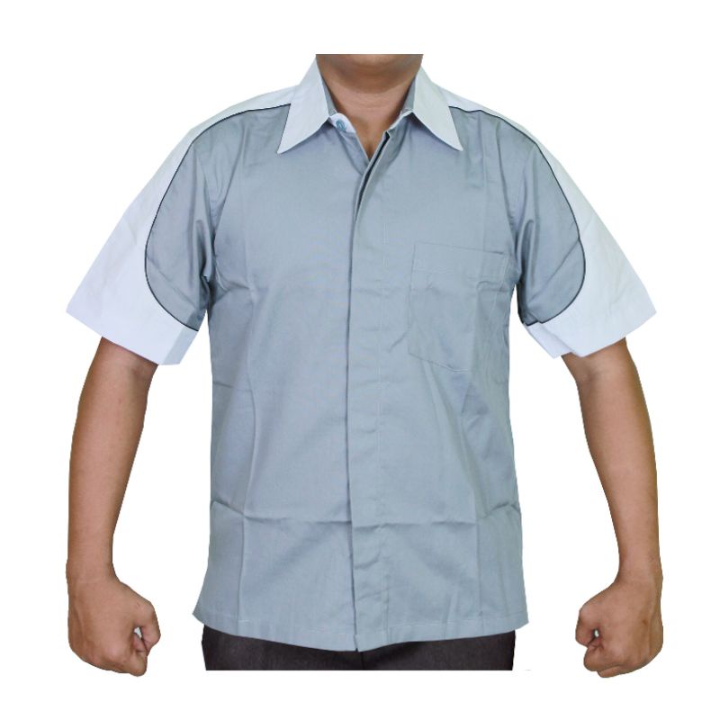 Atasan baju kerja murah#baju karyawan kantor#kemeja kerja#kemeja komunitas#kemeja lapangan outdoor#baju tangan pendek custom bordir