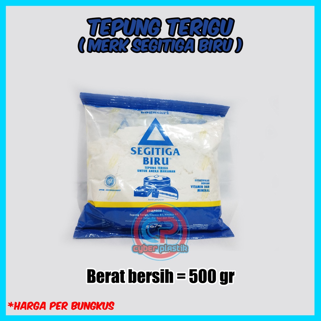 

Tepung Terigu Segitiga Biru 500 gr