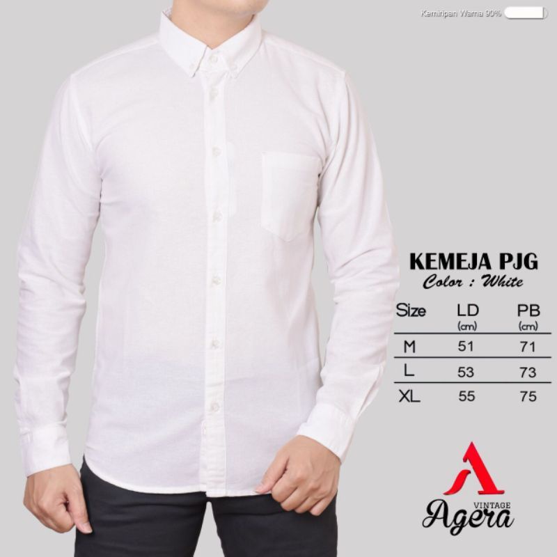 BAJU KEMEJA KERAH KERJA FORMAL PRIA LENGAN PANJANG ORIGINAL TERBARU AGERA