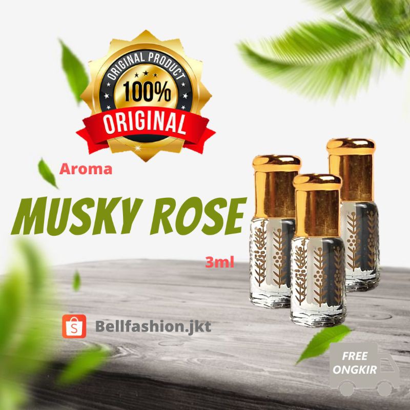 Musky Rose / Parfum Arab /Parfum Sholat 3ml