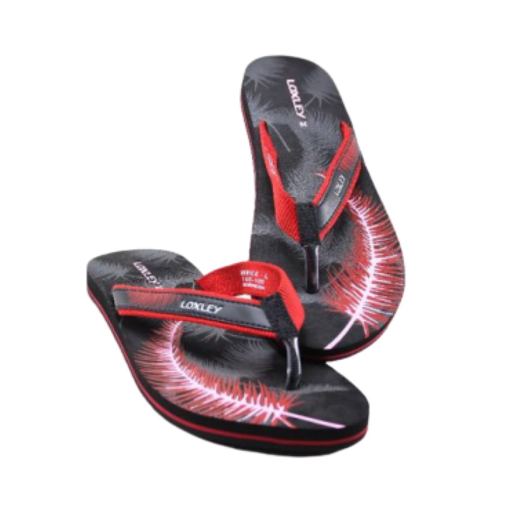 Sandal Japit Kasual Wanita Sandal Bermotif Loxley Bernice Sandal Flat size 37 - 40