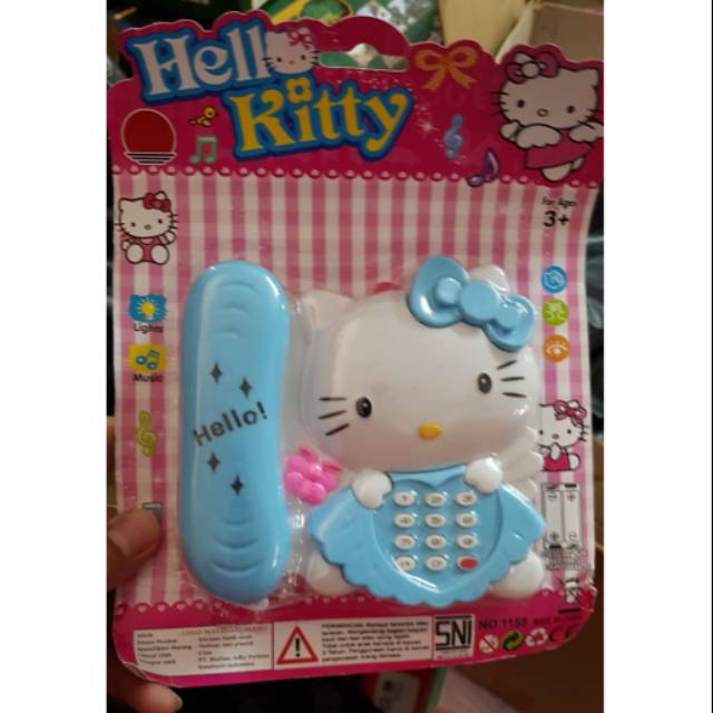 Mainan anak telepon hello Kitty