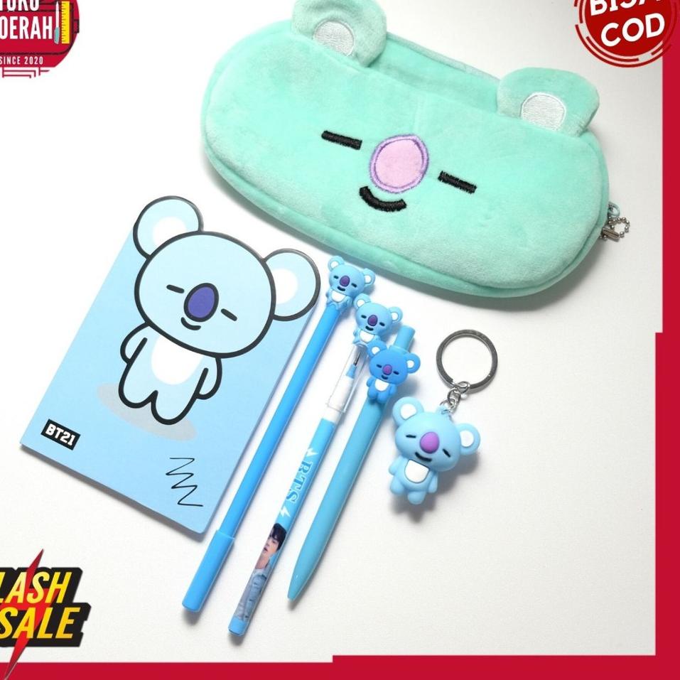 

Terbaik! KOTAK PENSIL PULPEN BT21 KOMPLIT SET LUCU KADO / PAKET COMBO BT21 SUPER FANS BT21 BTS ATK .