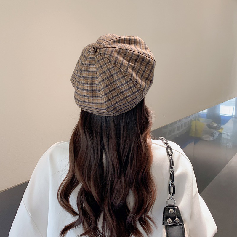 Topi Baret Warna Polos Gaya Perancis Untuk Wanita
