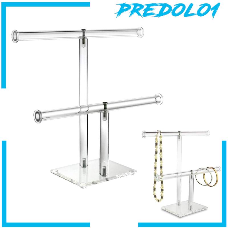 Jewelry Display Stand Holder Hanging 2 Tier for Rings Bracelet Earrings