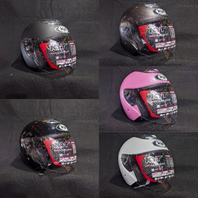 Helm KYT JET Original Solid Polos