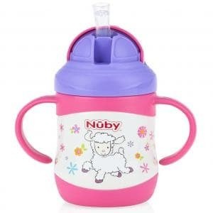 Nuby - Click It Insulated Stainless Straw Cup 220ml