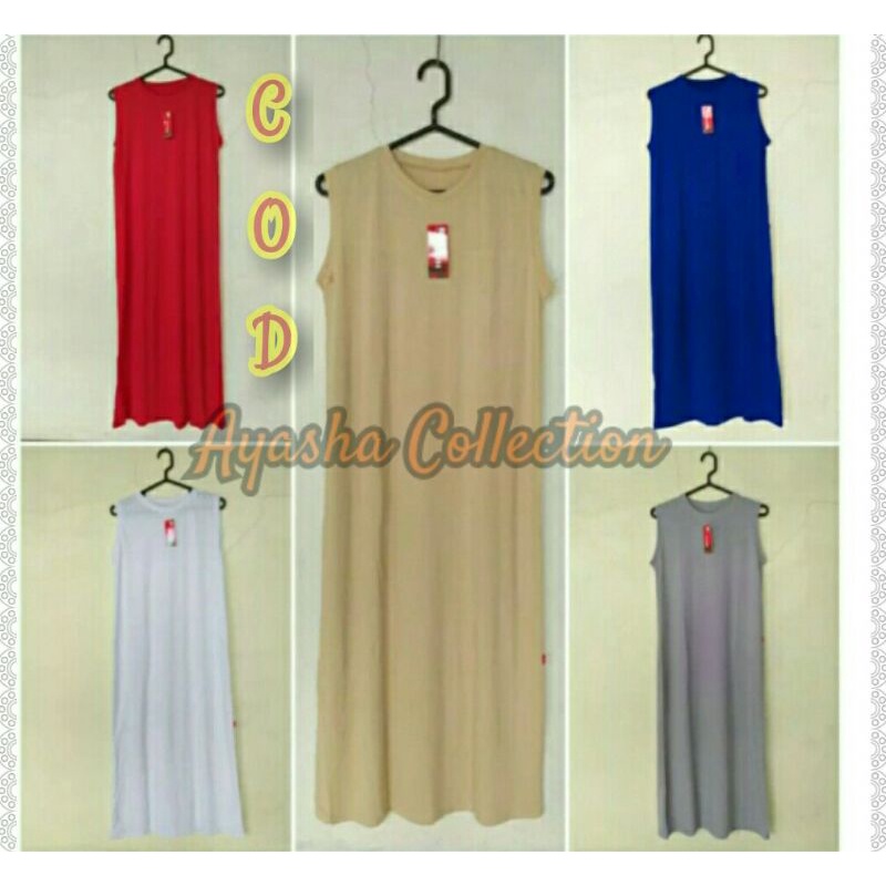 Manset Gamis Bahan Kaos Buntung