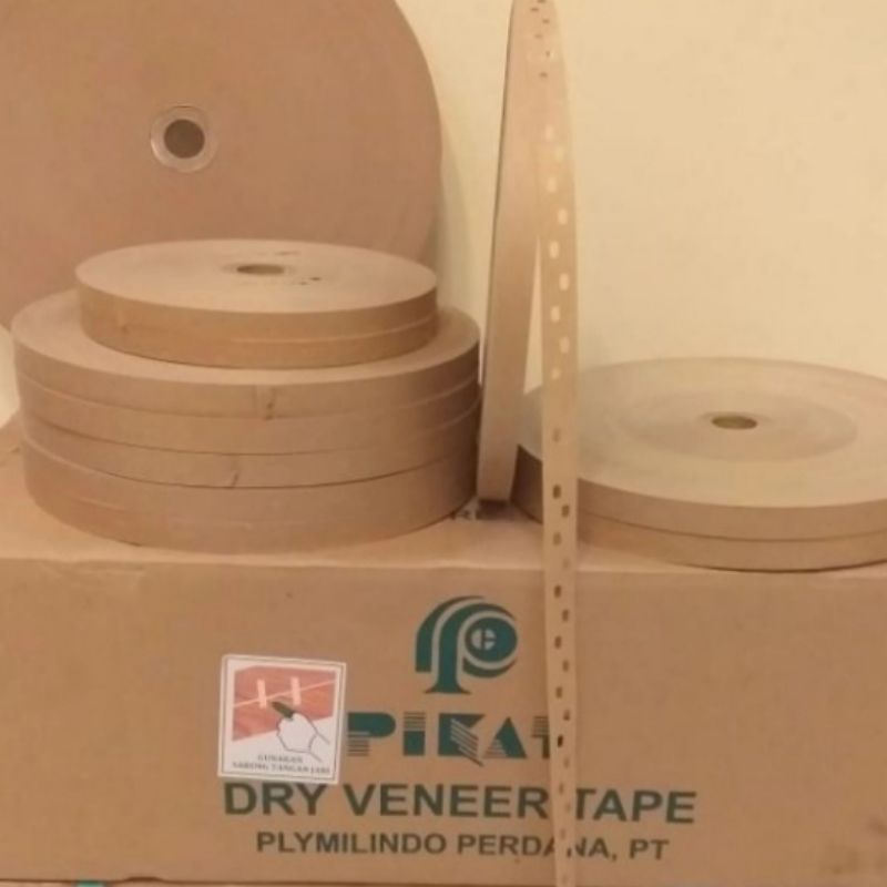 Gummed Tape Veneer Pikat 16x550 m 1 rol isi 20 Murah