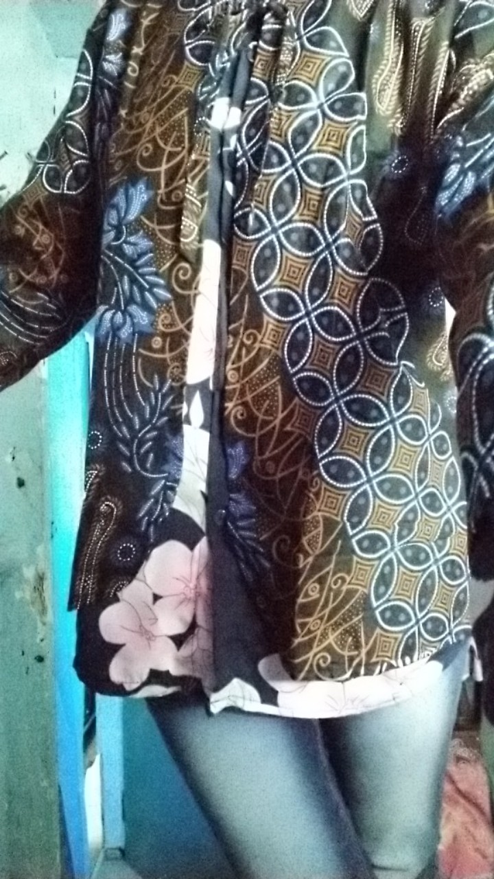 Batik Dolby Dolbi Dobby Doby Tenun Sutra Tulis Katun Atbm Baron Atasan Batik Wanita Sogan Srg308