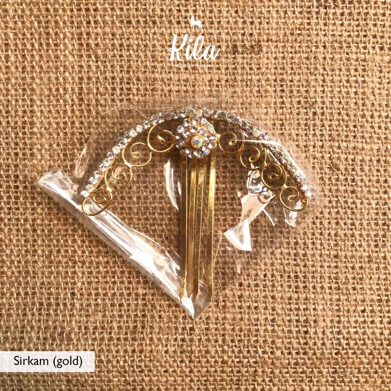 Sirkam/ Sisir Pengantin Jawa Gold / Silver
