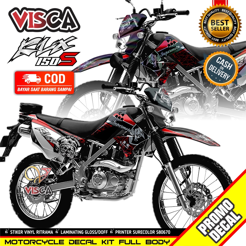 Decal Klx S 150 Lama Dekal Klx 150 Lama Stiker Klx 150 Lama Full Body Decal Klx Lama Hologram Superm