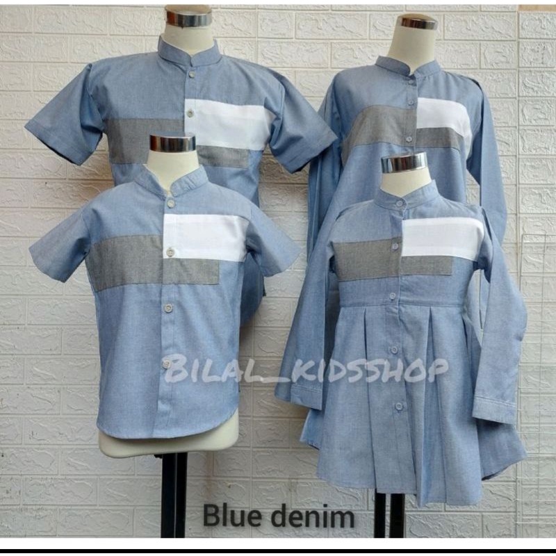 KEMEJA &amp; DRESS KOKO COUPLE ANAK 1-12th