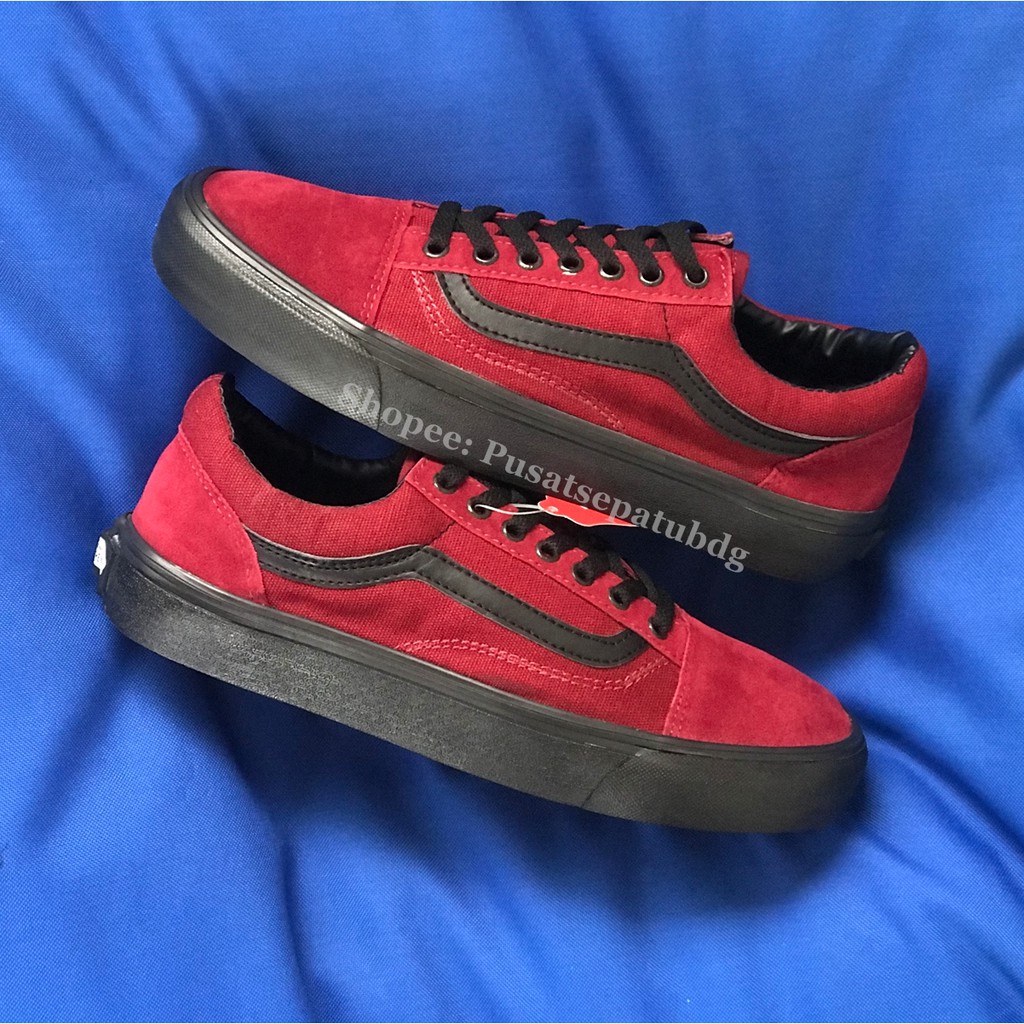 VANS OLDSKOOL MAROON BLACK SOLHITAM