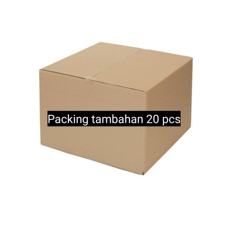 

Packing kardus 20 pcs (<10kg)