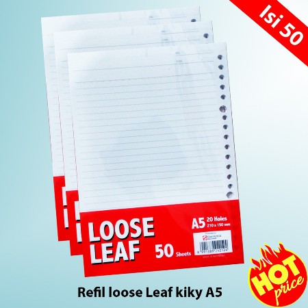 

Loose Leaf Kiky A5 isi 50 lbr