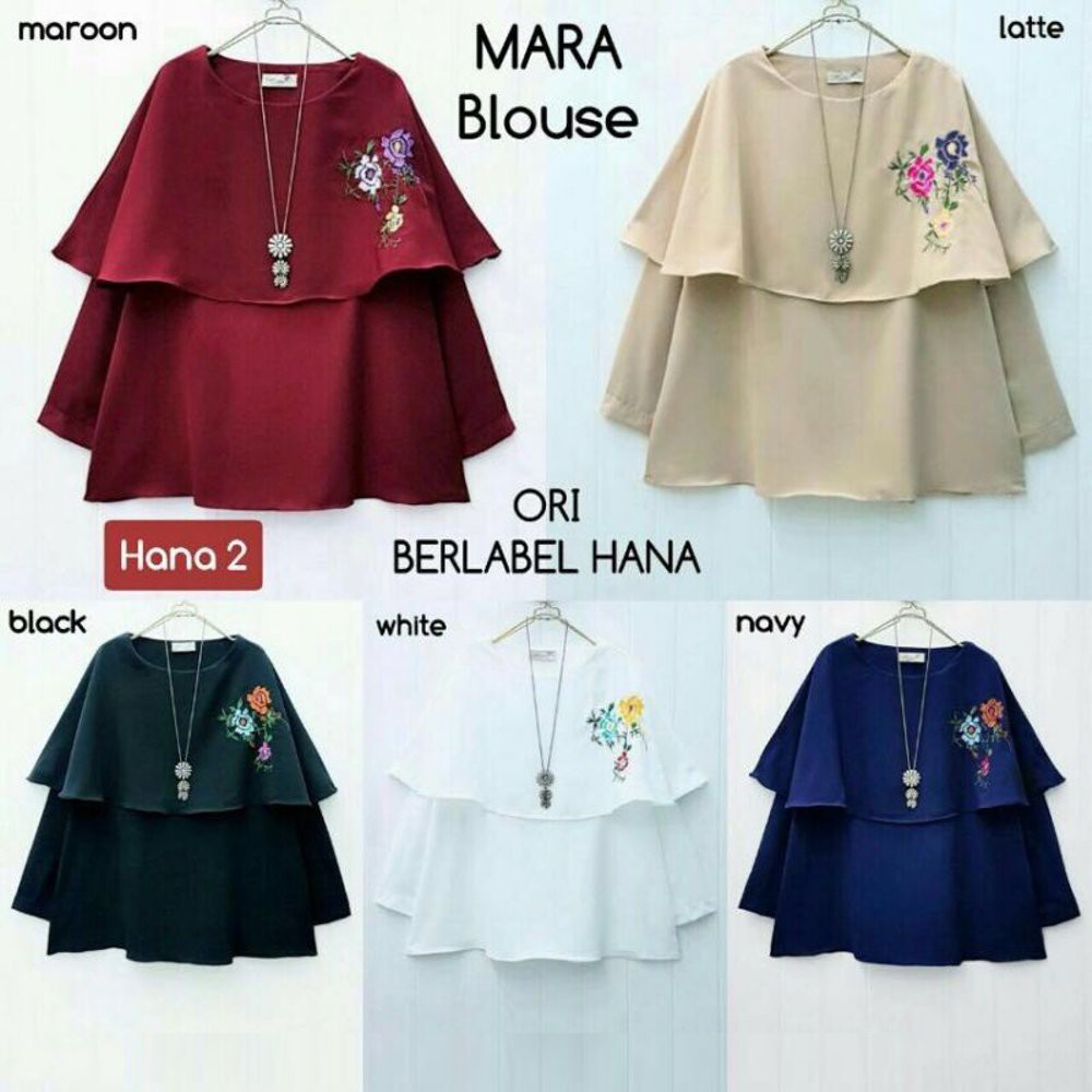 Baju atasan wanita MARA TOP BLOUSE kekinian bllus