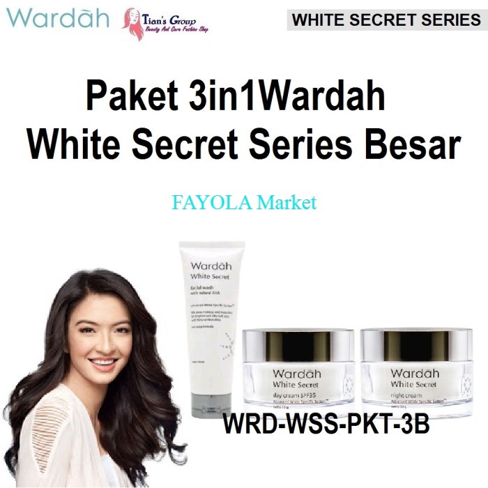 Paket Hemat Murah 3in1 Skin Care Wardah White Secret Series Besar Ori