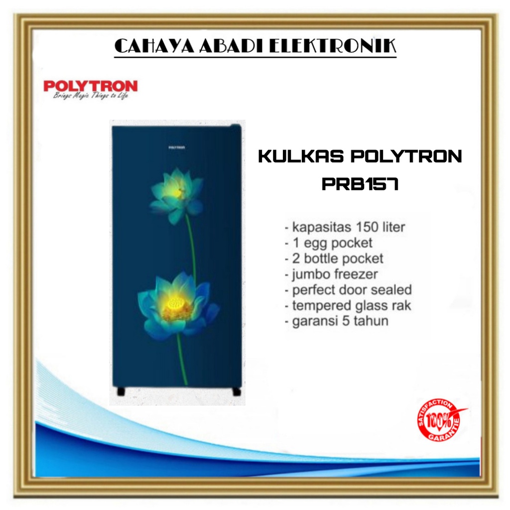 Kulkas 1 Pintu Polytron PRB-157 Kulkas Polytron PRB157