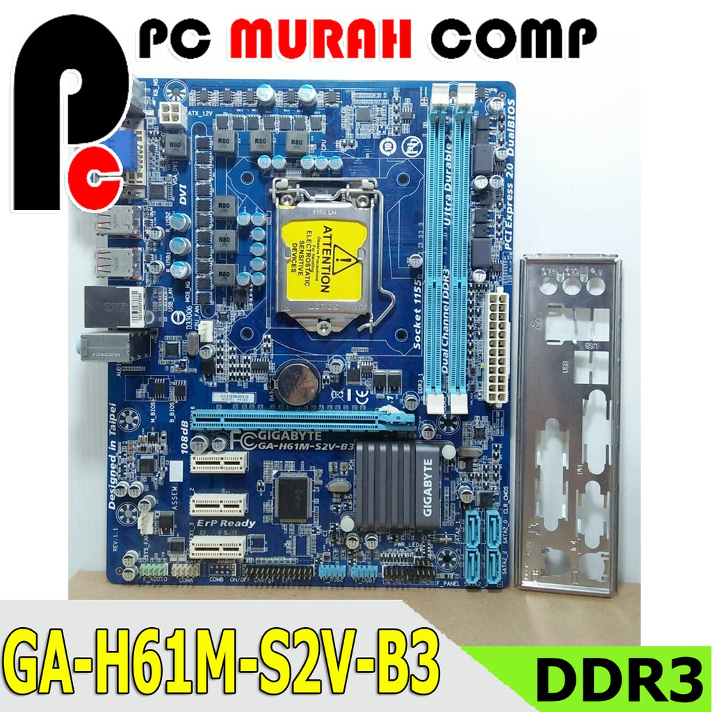 Mobo Mainboard Pc Intel LGA 1155 H61 ONBOARD GIGABYTE