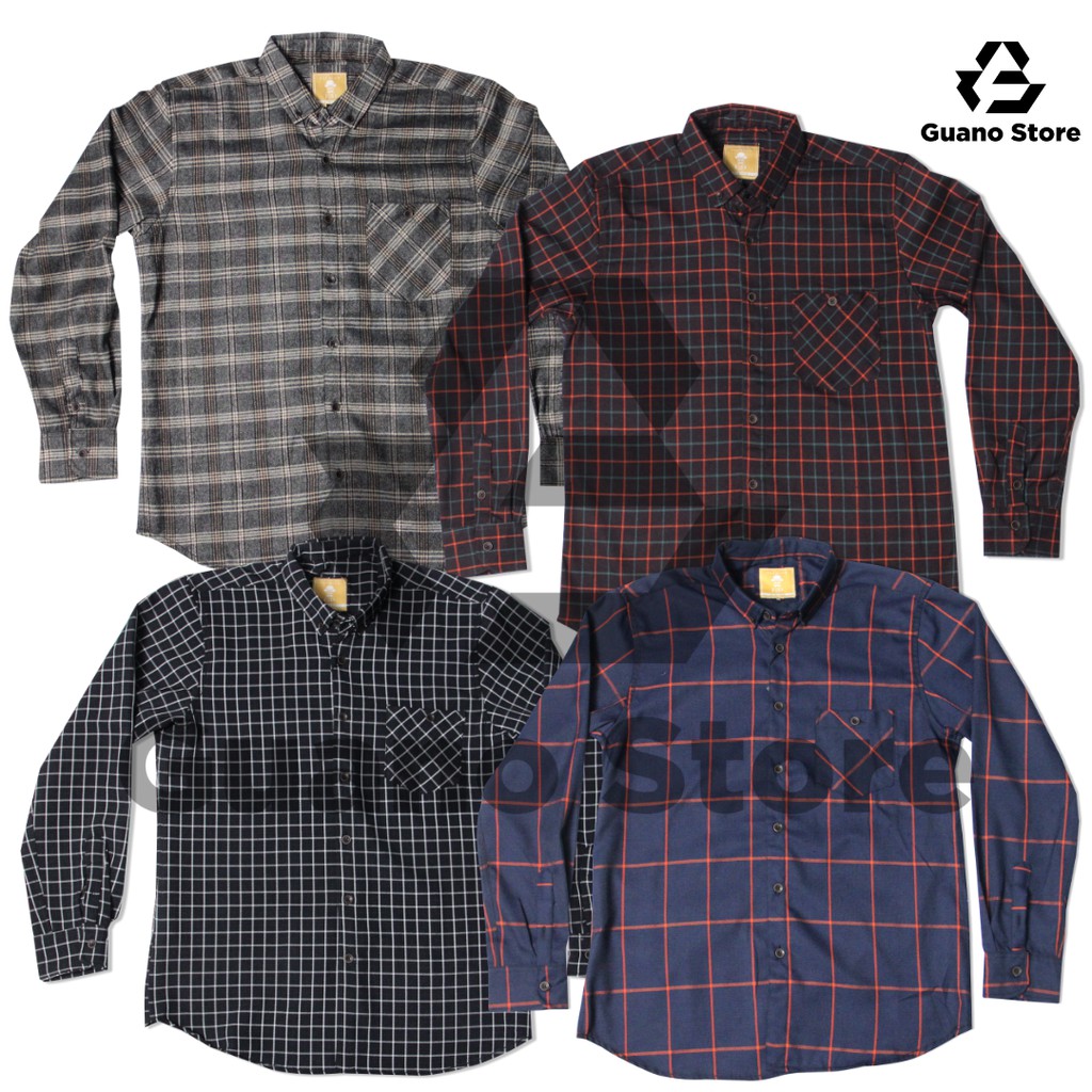 Kemeja Flannel Flanel planel Distro Premium F2D