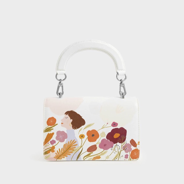 C569 CnK By Oamul Lu : Floral Illustation Medium Bag ORIGINAL
