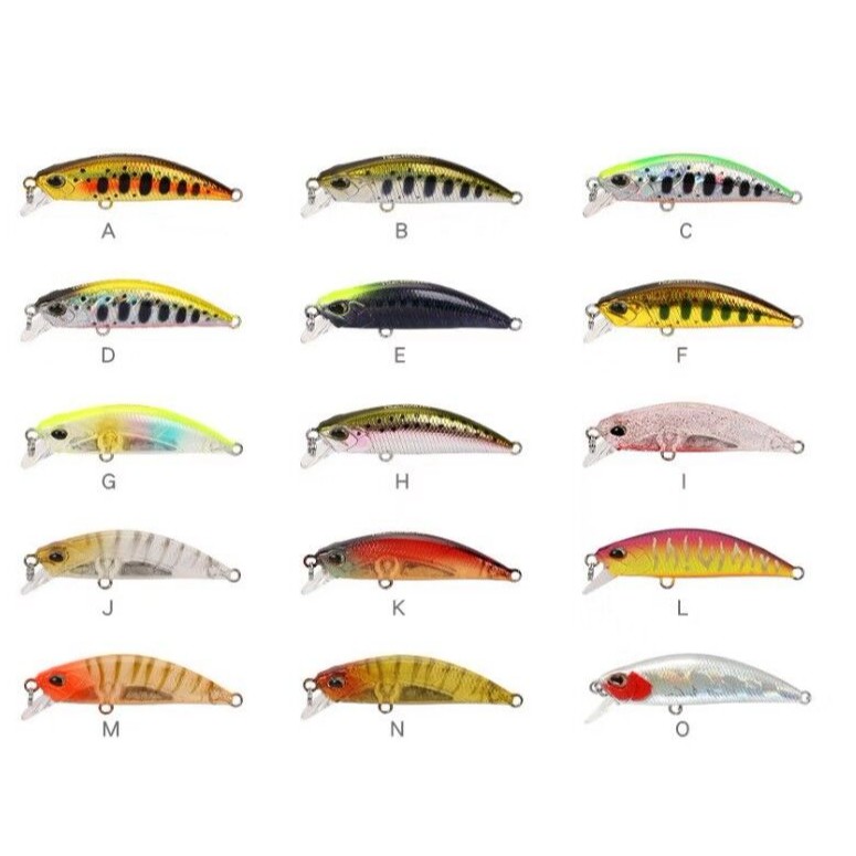 Shengyao 1Pcs Sinking Minnow Umpan Pancing 50mm 5g Fishing Lure Bentuk Ikan Kecil Kail Swimbait Bass Bait Wobbler