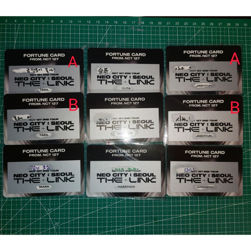 NCT 127 FORTUNE SCRATCH CARD