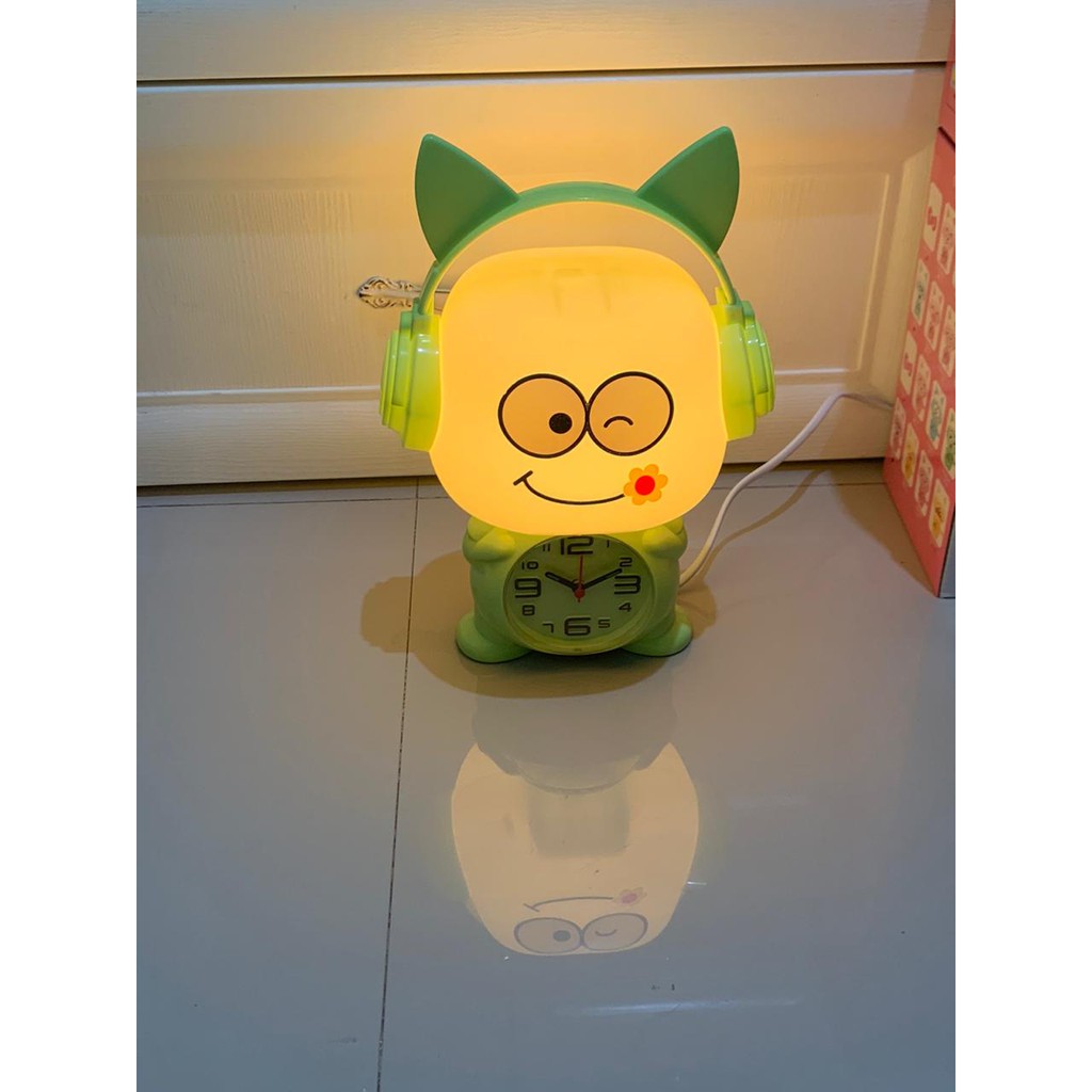 Lampu Tidur Cartoon Desk Lamp Night Light Dan Weker Karakter