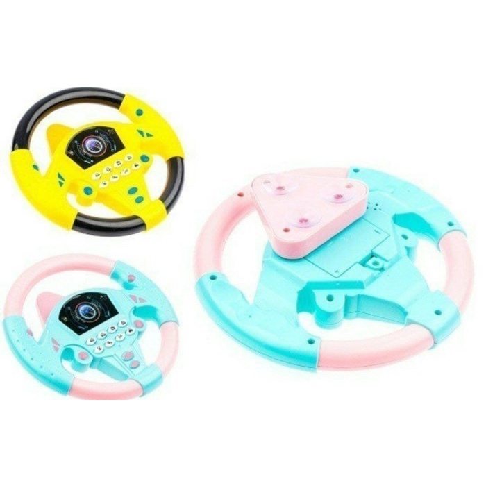 GGbell Mainan Anak Steering Wheel Musical Children Toy