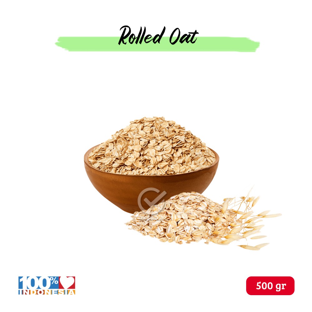 

Rolled Oat/ Natural Rolled Oat/ Oat Utuh/ Gandum Utuh/ Gandum Kasar (500 gr)