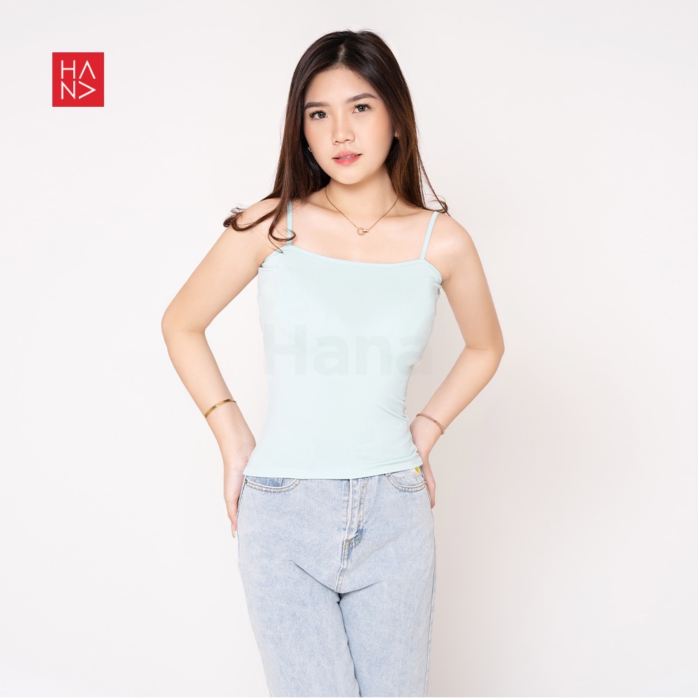 Hanafashion JKT - Cherish Basic Tank Top Atasan Wanita - TT173-Light Green