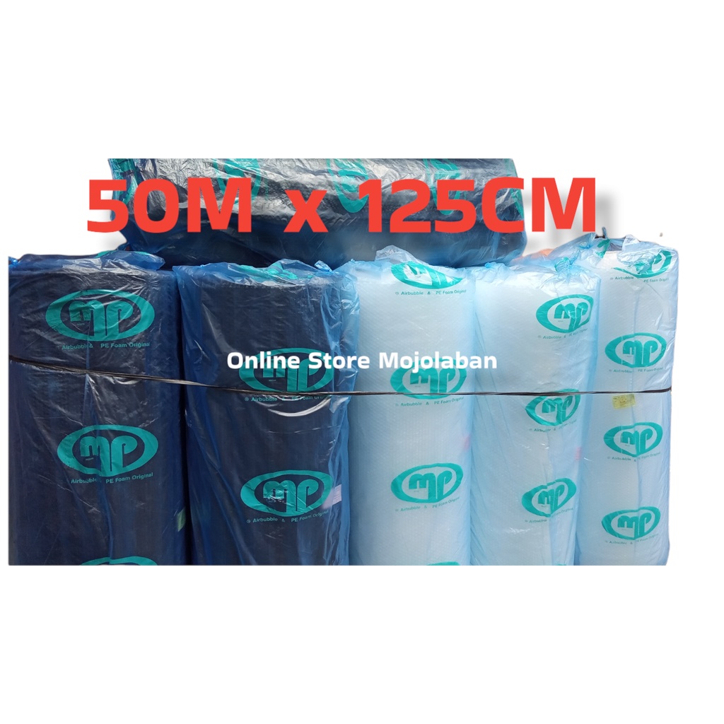 

Bubble Wrap MP 125 CM x 50M 4Kg kirim luar kota [ Regular - Cargo ]