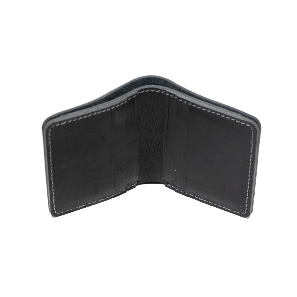 dompet pria kulit sapi asli bifold wallet card wallet hitam - PHWL1035