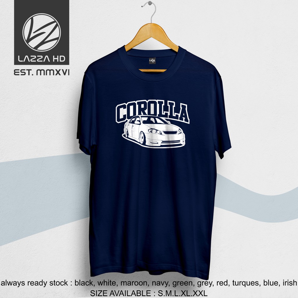 Kaos Baju Distro Toyota Corolla Altis JDM Kaos Otomotif Terlaris