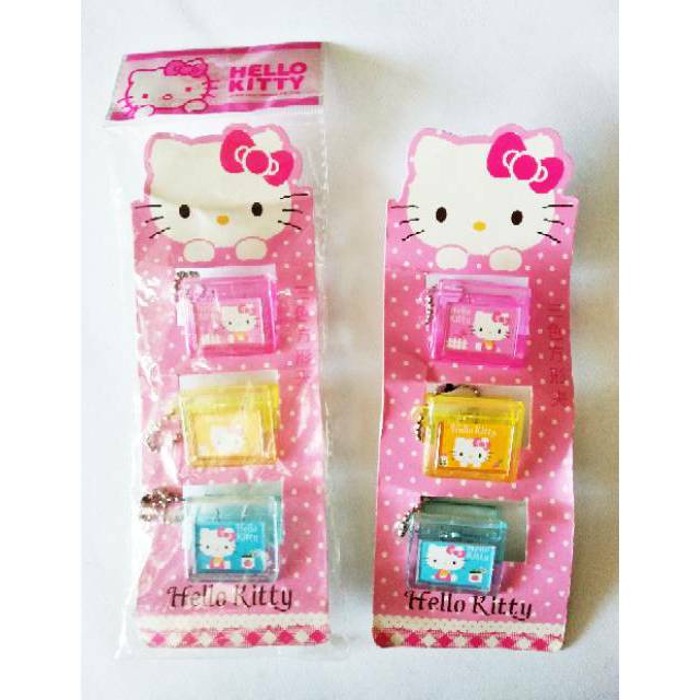 

klip kertas plastik isi 3pcs hello kitty