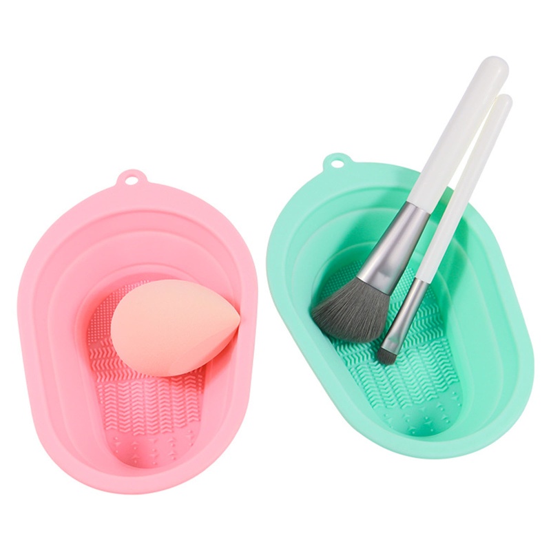 Gro Pad Silikon Pembersih Brush Makeup Multifungsi Portable