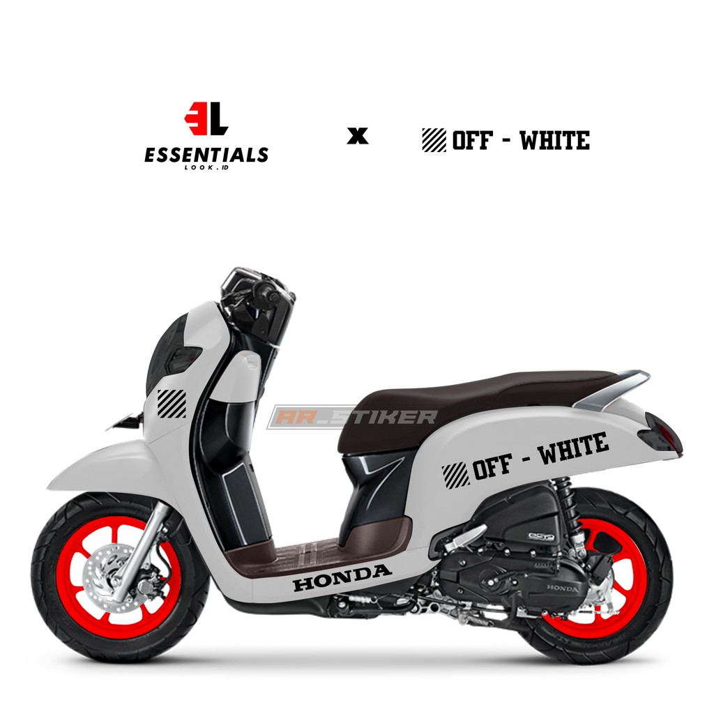 cutting sticker scoopy fi Off White