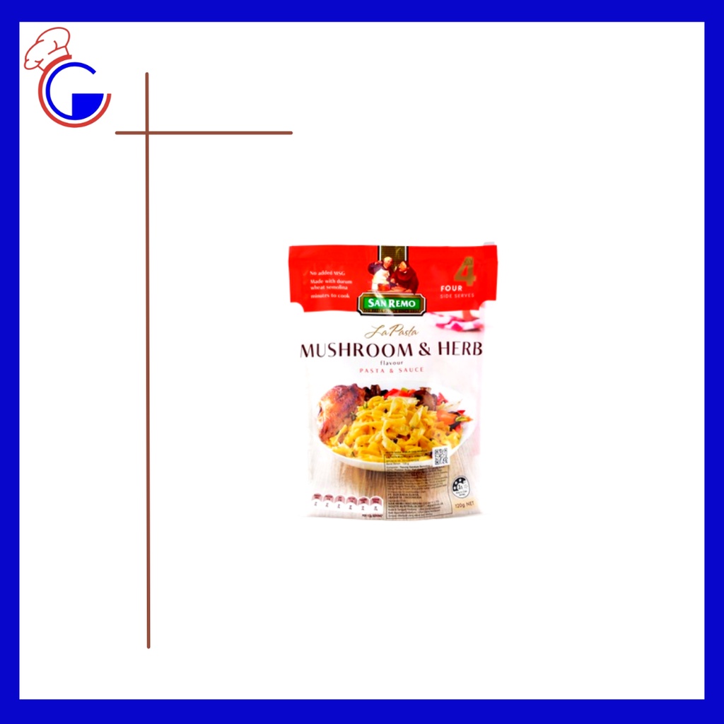 

San Remo La Pasta Mushroom & Herb 120Gr