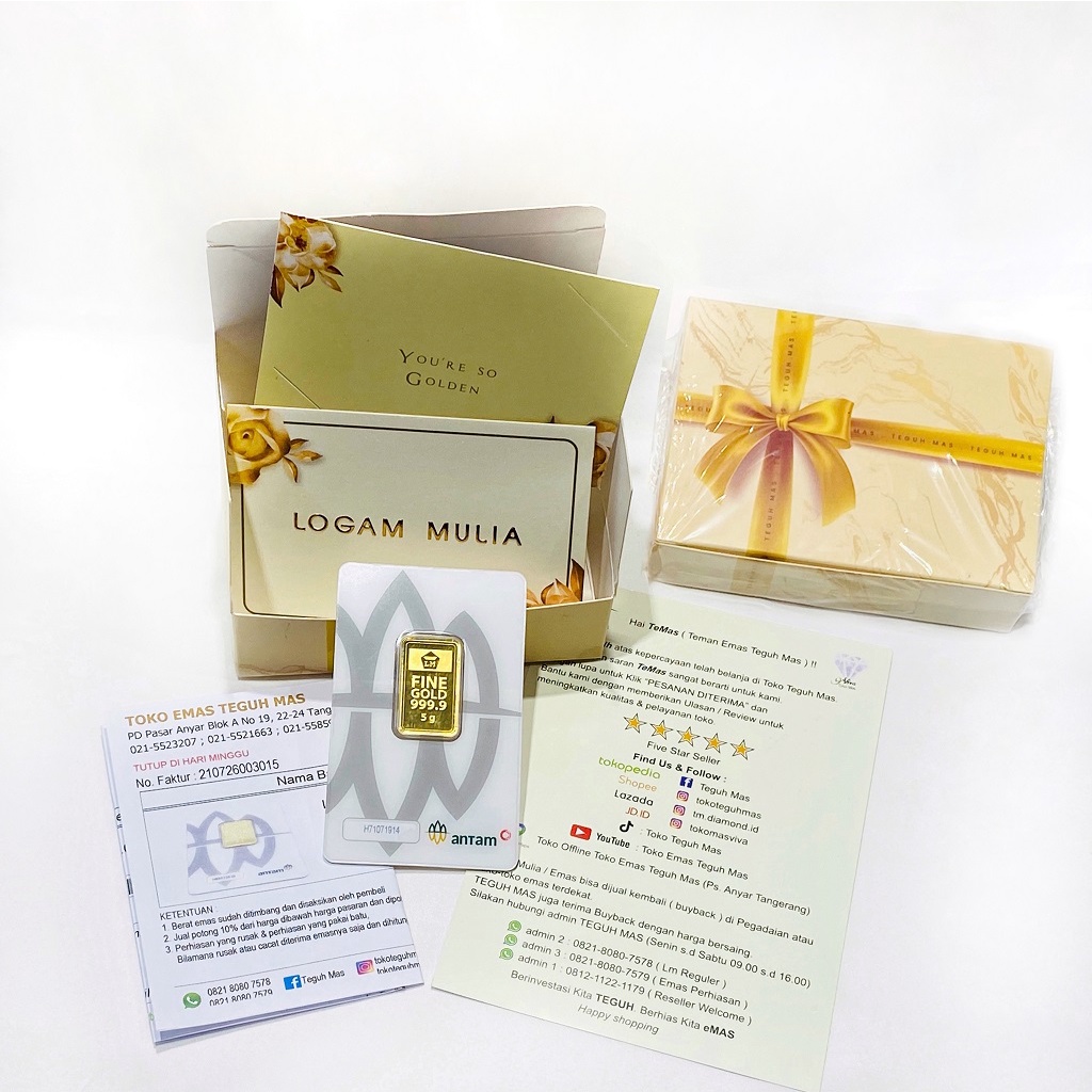 EMAS ANTAM 1 gr CERTICARD LM 999.9-3