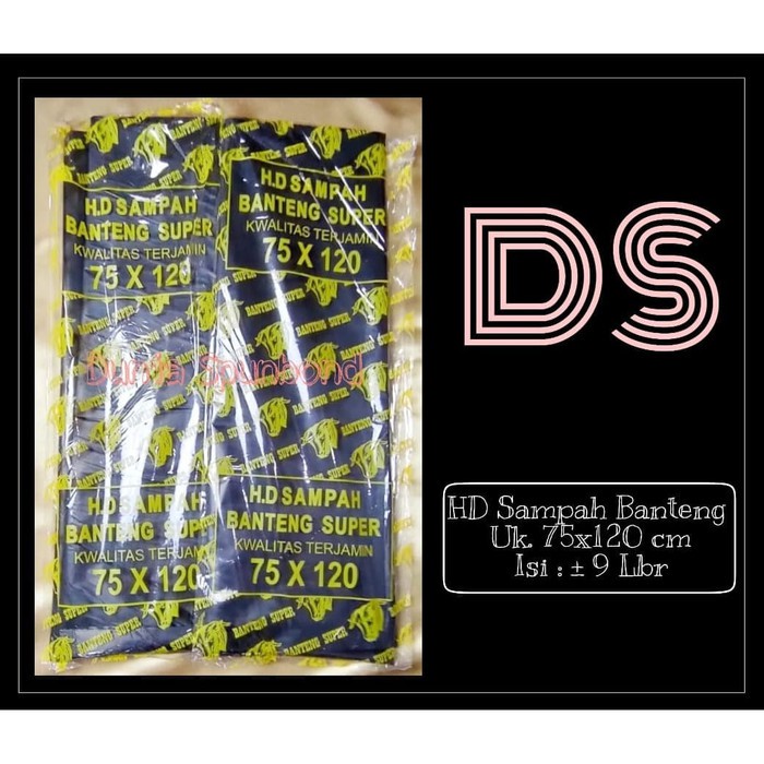 Kantong Plastik Sampah 75 x 120 , Kantong Sampah Hitam, HD Sampah