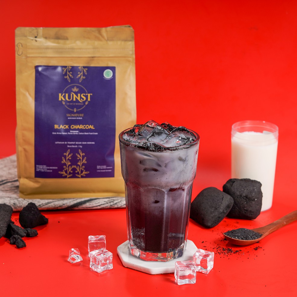 

BLACK CHARCOAL Signature KUNST POWDER | Bubuk minuman BLACK CHARCOAL