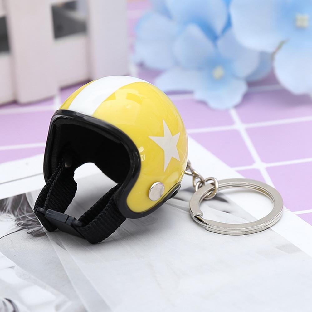 Gantungan Kunci Helm Safety AUGUSTINA Hadiah Fashion Klasik Gantungan Kunci Motor