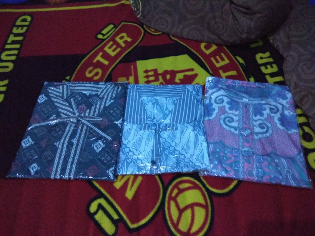 M-l-xl-xxl Batik Tunik Wanita Asj Sa Hrb026 Kenongo Pekalongan Sogan Tulis