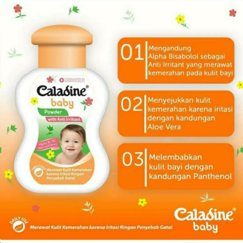 (Bedak Bayi) Caladine Baby Powder 100 gr