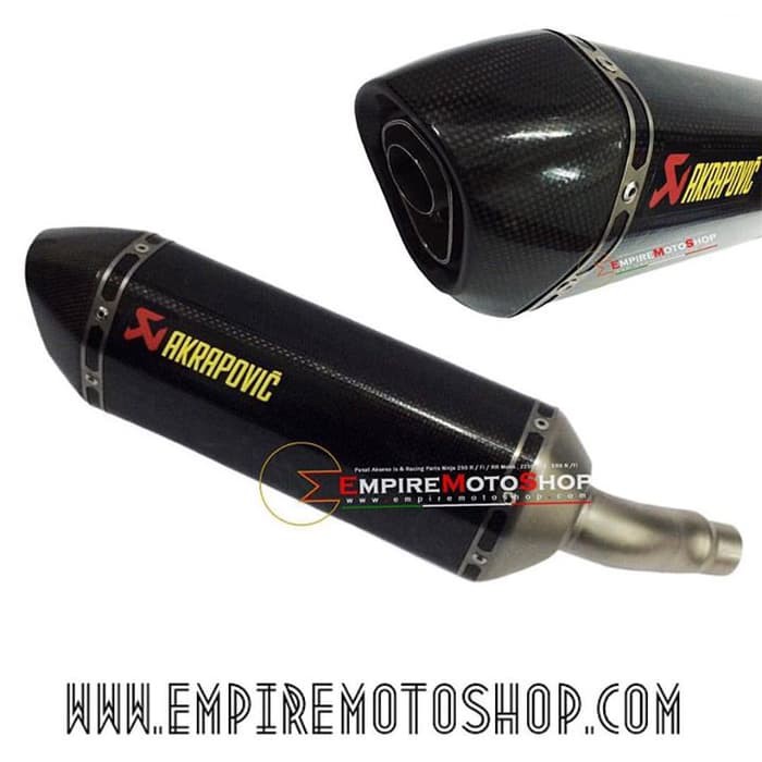 Knalpot Akrapovic Original Carbon Slip On Kawasaki Ninja250 Fi Z250