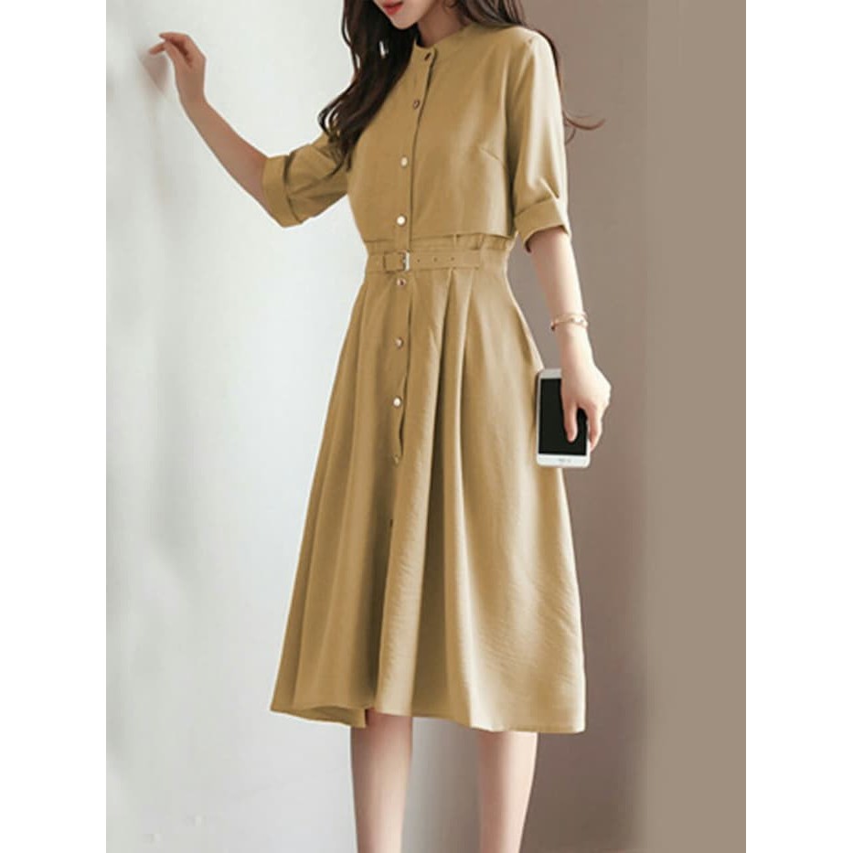 Dress kiyoko MOCCA, MUSTARD 2 WARNA