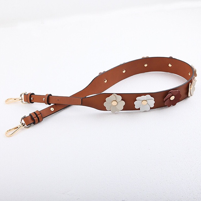 Strap You Classic Clover Flower Brown &amp; Black / Butterfly monochrome / Bag Strap/ Tali Tas Panjang