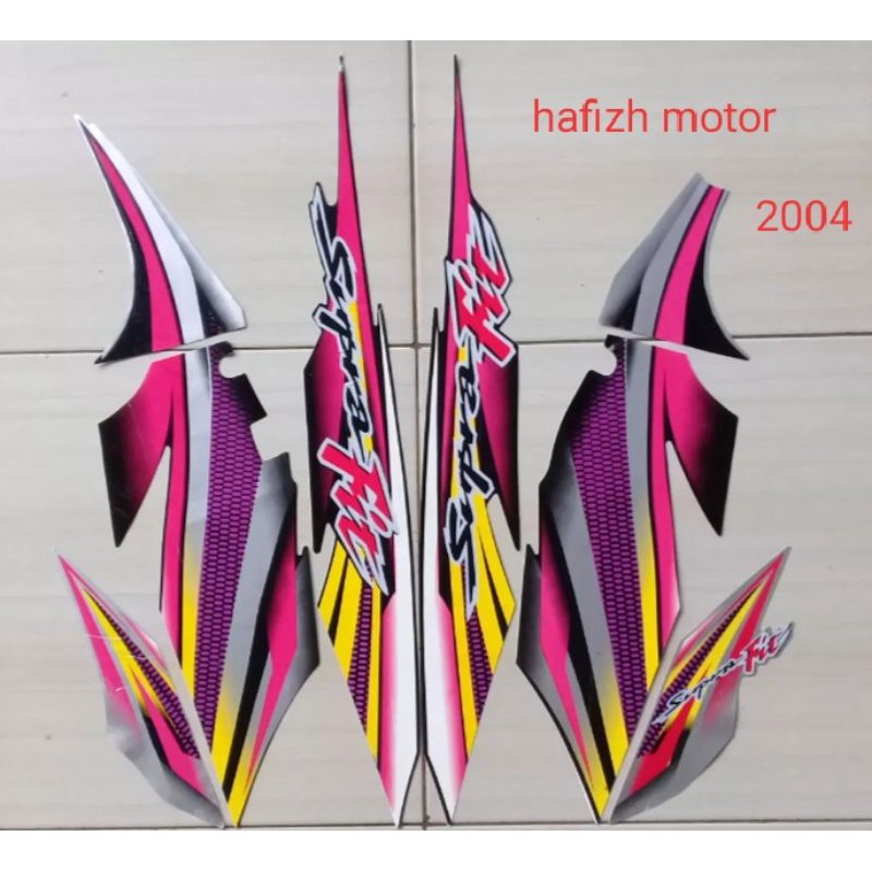 Striping sticker list body Supra fit 2004