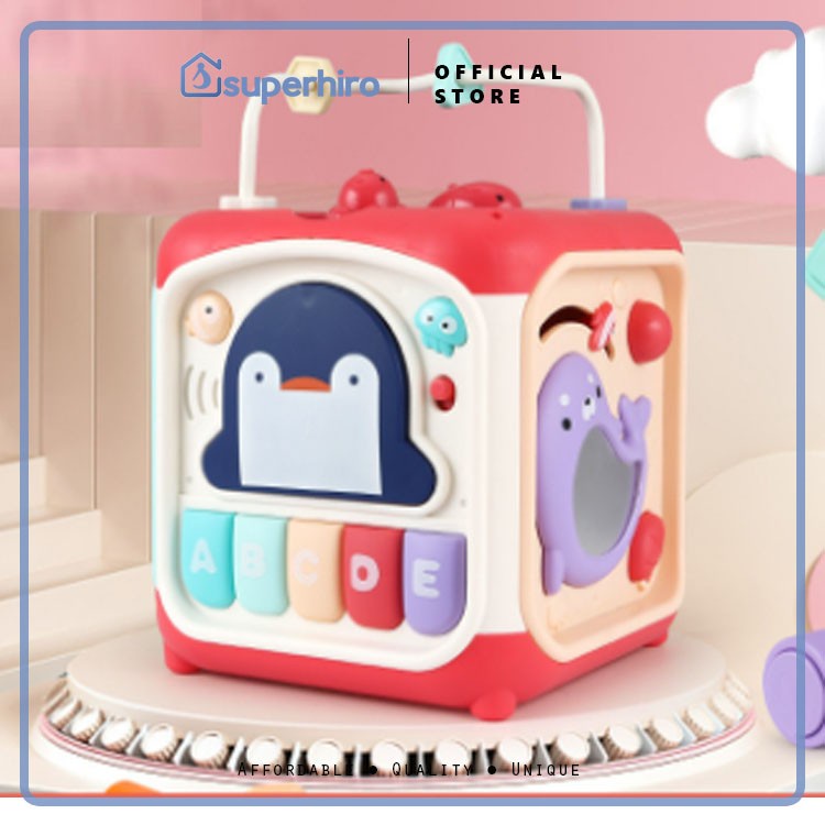 Kotak Mainan Edukasi Anak Bayi Musik Rattle Puzzle Baby Motorik Toys